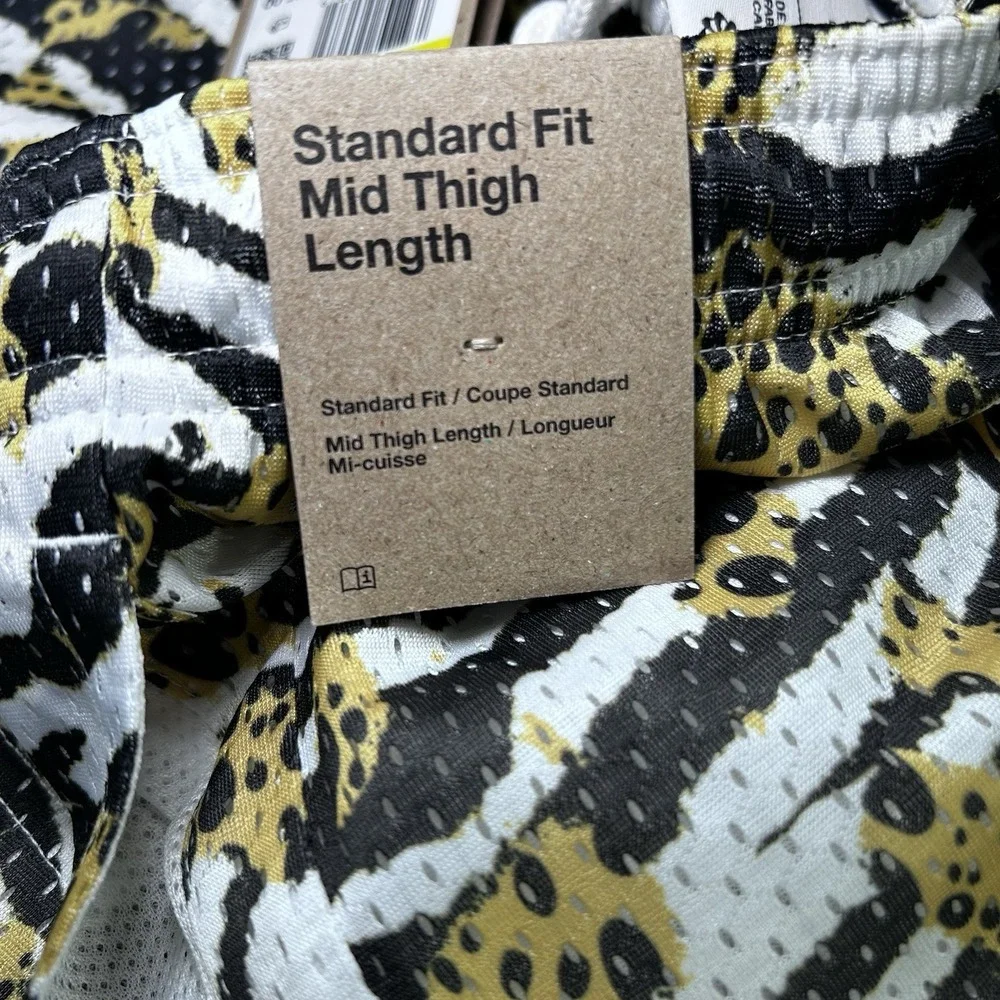 NIKE PRACTICE MESH DRI-FIT MEN'S SHORTS ANIMAL PRINT HV6933-100 SIZE SMALL NWT